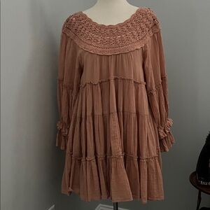 Free People Crochet Detail Dress/Tunic